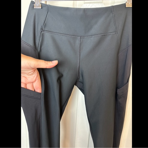 LULULEMON Sleet Sprinter Tights Leggings Pants Black Reflective Running Fleece - Picture 5 of 16